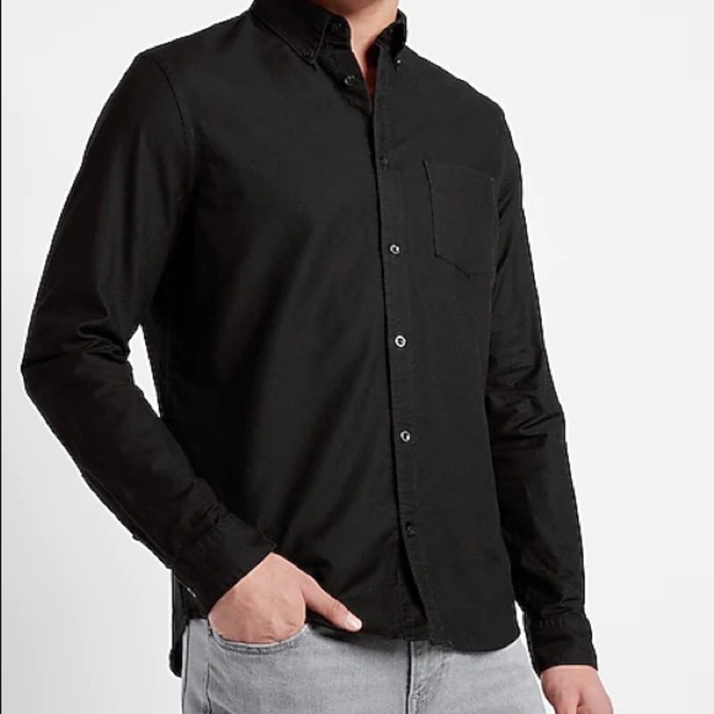 Express men dress shirt black xl